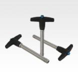 Ball lock pins with aluminium T-grip
