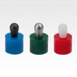 Lateral spring plungerswith plastic spring
