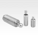 Lateral spring plungers with threaded sleeve