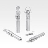 Ball lock pins lockable