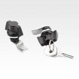 Quarter-turn locks, compact with wing grip, housing diameter 22 mm