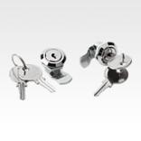 Quarter-turn locks compact lockable
