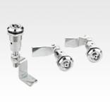 Compression latches with adjustable tongue height