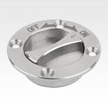 Quarter-turn clamp lock with recessed grip