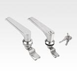 Quarter-turn locks with L-grip, stainless steel 1.4401, lockable, housing diameter 32 mm