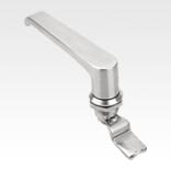 Quarter-turn locks with L-grip, stainless steel 1.4301, housing diameter 28 mm