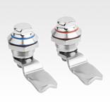 Quarter-turn locks, stainless steel Hygienic DESIGN, with two-flat actuation
