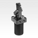 Link clamps pneumatic screw-on with flange