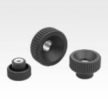 Knurled nuts plastic