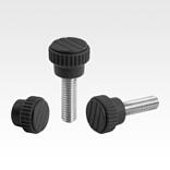 Knurled knobs, plastic, metal detectable