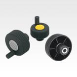Knurled knobs with grip