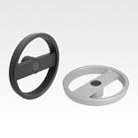 2-spoke handwheels, aluminium without grip