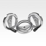 2-spoke handwheels, polished aluminium