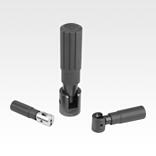 Cylindrical grips, plastic fold-down