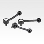 Tension levers flat with external thread, inch