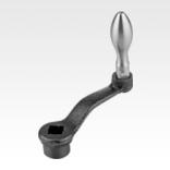 Crank handles offsetsimilar to DIN 468