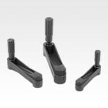 Crank handles with revolving cylinder grip