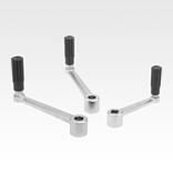 Crank handles stainless steel with revolving grip