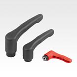 Clamping levers ECO, plastic with internal thread, threaded insert stainless steel