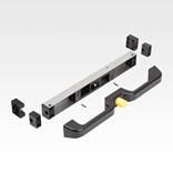 Grip, steel with locking unit