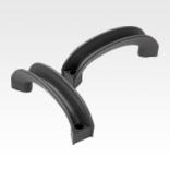 Pull handles arched, U-profile