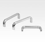 Pull handles stainless steel, oval with thru hole