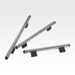 Tubular handles, stainless steel with aluminium tube holders