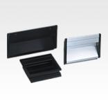 Recessed handles, aluminium