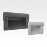 Recessed handles, plastic, screw-on