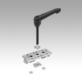 Profile slider with clamping lever