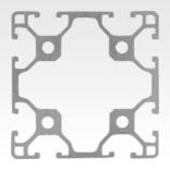 Aluminium profiles 60x60 light Type I
