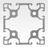 Aluminium profiles 80x80 light Type I
