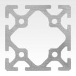 Aluminium profiles 80x80 Type I
