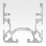 Aluminium profiles 40x40 for roller rails, Type I