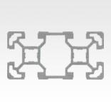 Aluminium profiles 40x80 light Type B