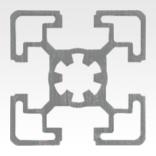 Aluminium profiles 45x45 Type B