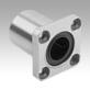 Linear ball bearing with square flange