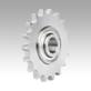 Idler sprockets with ball bearing