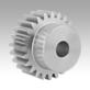 Spur gears stainless steel, module 2 toothing milled, straight teeth, engagement angle 20°