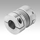 Metal bellows couplings with clamp hubs