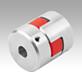 Elastomer dog couplings with grub screw