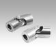 Cardan single joints, stainless steel, with plain bearing, similar to DIN 808