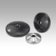 Levelling feet plates die-cast zinc or stainless steel