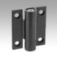 Hinges aluminium, with detent