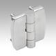 Hinges, stainless steel with fastening screws