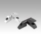 Block hinges with counterbore, long version