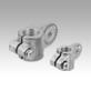 Tube clamps, swivel half aluminium, with sunken teeth