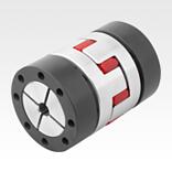 Elastomer dog couplings with clamping taper