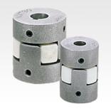 Elastomer dog couplings clamping with grub screw