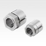 Keyless locking couplings with central nut